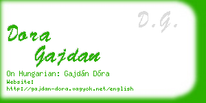 dora gajdan business card